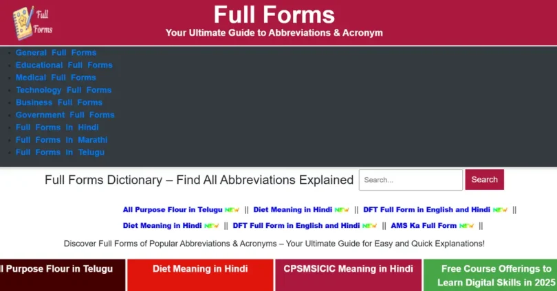 fullforms com in review