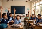 Smart classroom with digital board in India